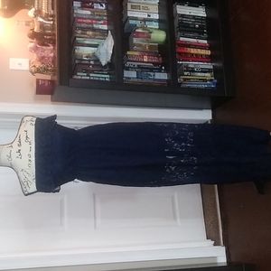 Long Floral Lacey Dress Sz XS